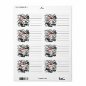 私はモンスターが人々の最低原因 ラベル (フルシート)