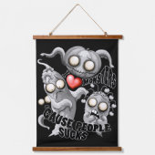 私はモンスターが人々の最低原因 吊り下げ型タペストリー (正面)