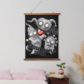 私はモンスターが人々の最低原因 吊り下げ型タペストリー (寝室)