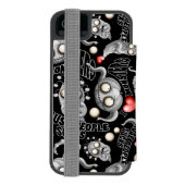 私はモンスターが人々の最低原因 INCIPIO iPhoneウォレットケース (フォリオ裏面)