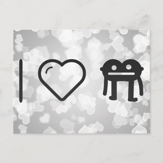 私はモンスターが大好き ポストカード (正面)