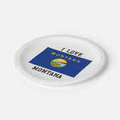 私はモンタナを愛します ペーパープレート (アングル)