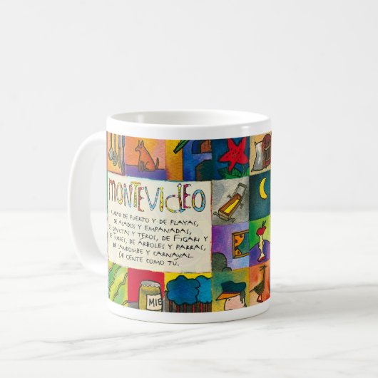 私はモンテビデオを愛#2 コーヒーマグカップ (正面左)
