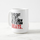 私はモンデイズコーヒーマグが嫌い コーヒーマグカップ (正面左)