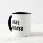 私はモンデイズコーヒーマグが嫌い マグカップ (正面左)