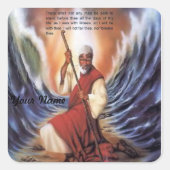 私はモーセのステッカーを持っていたように スクエアシール (正面)