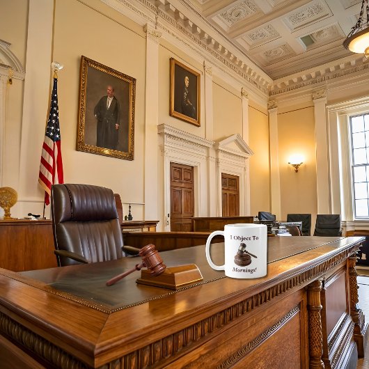 私はモーニングス法おもしろいことわざに反対 コーヒーマグカップ