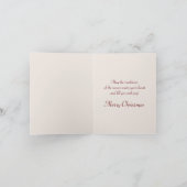 私はモーミーサンタキスをするクロースのカスタムヴィンテージ シーズンカード (内部)