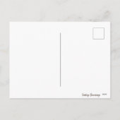 私はモーミーサンタクロースキスをするヴィンテージを見た シーズンポストカード (裏面)