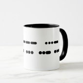 私はモールス符号のマグのイエス・キリストを愛します マグカップ (正面右)