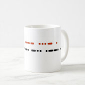 私はモールス符号のマグの祖父を愛します コーヒーマグカップ (正面右)