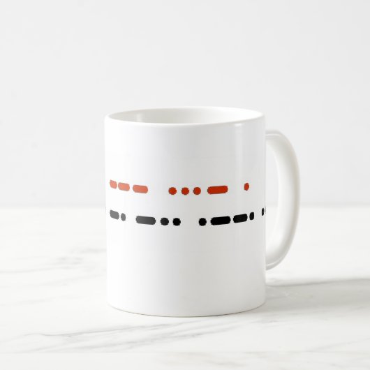 私はモールス符号のマグの祖父を愛します コーヒーマグカップ (正面右)