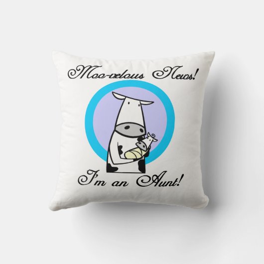 私はモー叔母Tシャツとギフトだ クッション (裏面)
