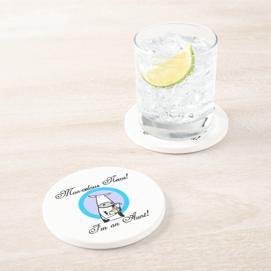 私はモー叔母Tシャツとギフトだ コースター (側面)