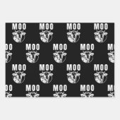 私はモー牛農園でおもしろいある ラッピングペーパーシート (正面2)