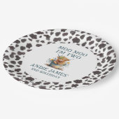 私はモー2牛プリントファームガールの女の子2nd誕生日 ペーパープレート (アングル)