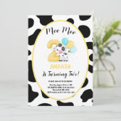 私はモー2牛2歳の誕生日パーティー 招待状 (スタンド正面)