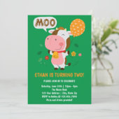 私はモー2牛2歳の誕生日パーティー 招待状 (スタンド正面)