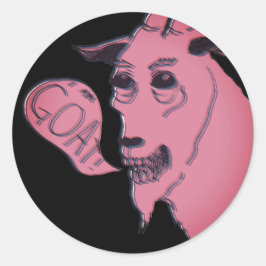 私はヤギだ ラウンドシール