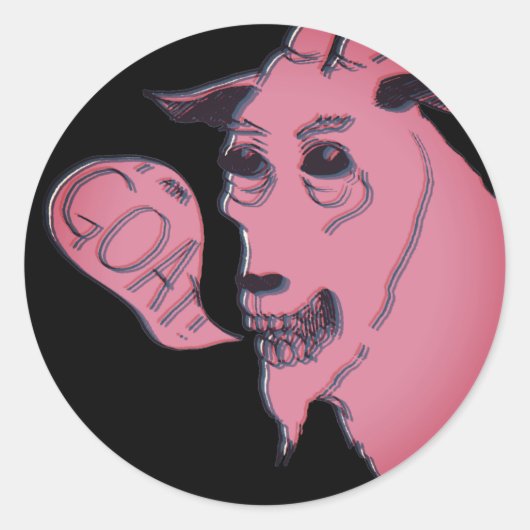 私はヤギだ ラウンドシール (正面)