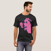 私はヤギだ – LowBrow Art Tシャツ (正面フル)