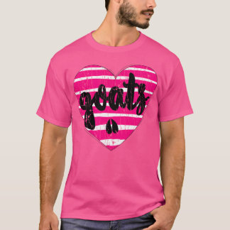 私はヤギの女の子ヤギ私はハートヤギs tシャツ