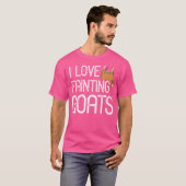 私はヤギを気絶するのが大好き Tシャツ (正面フル)