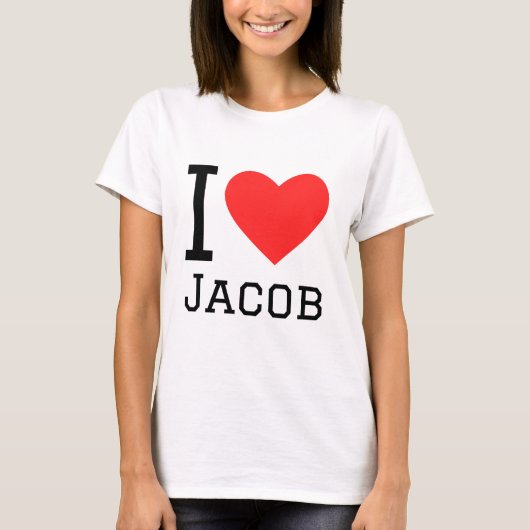 私はヤコブが大好きだ Tシャツ (正面)