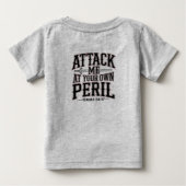 私はヤハウェの子 - あなた自身の危険で攻撃しろ ベビーTシャツ (裏面)