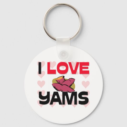 私はヤムスが大好き キーホルダー (正面)