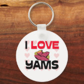 私はヤムスが大好き キーホルダー (正面)