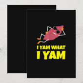 私はヤム ヤム スイートポテト サンクスギビング スロース D シーズンカード (正面/裏面)