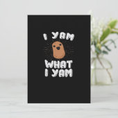 私はヤム・ワット・ヤム 面白いポテトの駒 感謝祭 シーズンカード (スタンド正面)