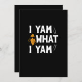 私はヤム、何がヤム - サツマイモラバー デザイン シーズンカード (正面/裏面)