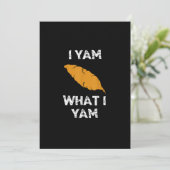 私はヤム、何がヤム 面白い感謝祭 シーズンカード (スタンド正面)