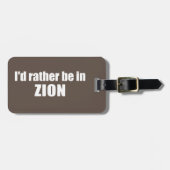 私はユタ州のシオン国立公園に居たい ラゲッジタグ (正面横)