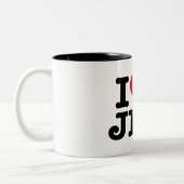 私はユダヤ人のマグカップが大好き ツートーンマグカップ (左)