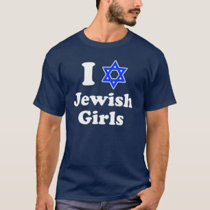 私はユダヤ人の女の子のシャツが好き Tシャツ