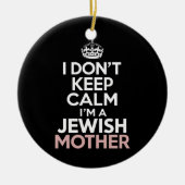 私はユダヤ保人の母ハヌカーだ セラミックオーナメント (正面)