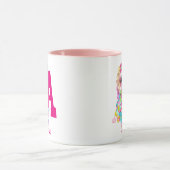 私はユニコーンかわいいチビ(小さくかわいく書いた感じ)女の子ギフト名 マグカップ (中央)