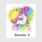 私はユニコーンになりたい シール (シート)