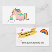 私はユニコーンの名刺です 名刺 (正面/裏面)