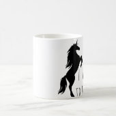 私はユニコーン信じマグしたい コーヒーマグカップ (中央)