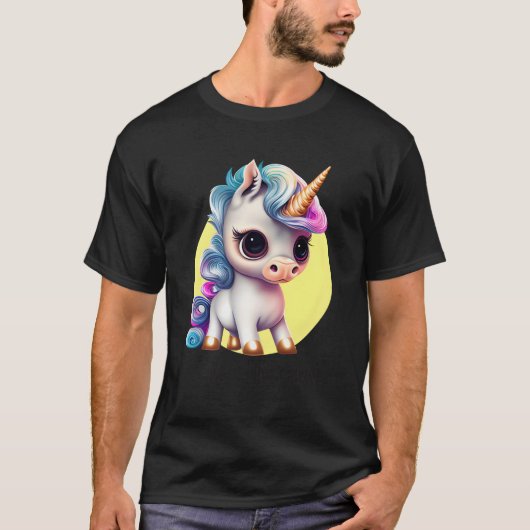 私はユニコーン美しい特別ユニコーンファンタジー Tシャツ (正面)