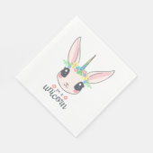 私はユニコーン・バニー（女の子にはかわいいアート）だ スタンダードランチョンナプキン (角)