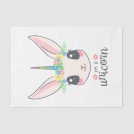 私はユニコーン・バニー（女の子にはかわいいアート）だ 薄葉紙