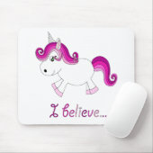 私はユニコーン-ピンク--を信じます マウスパッド (マウス)