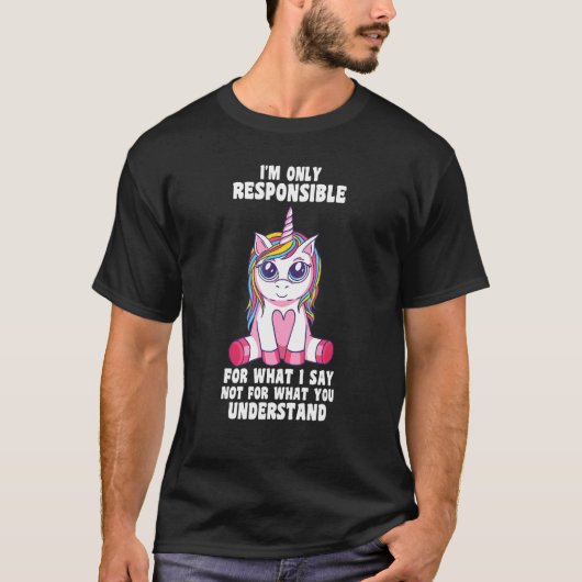 私はユニコーン・ミティと言う事しか担当していない Tシャツ (正面)