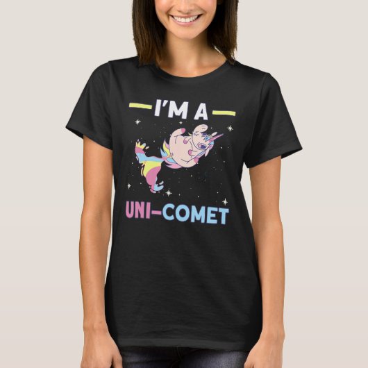 私はユニ彗星ユニコーン Tシャツ (正面)