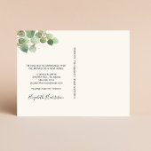 私はユーカリの水の色を移動した 案内ポストカード